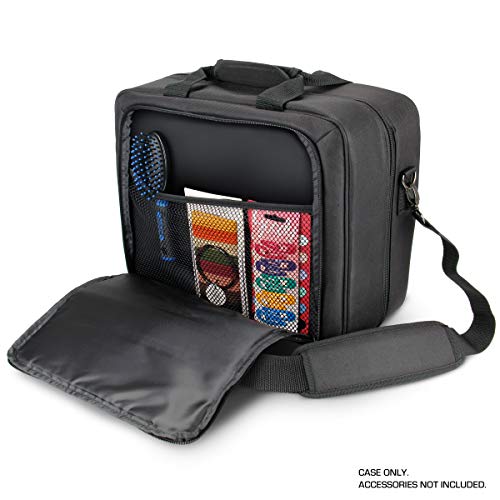 USA Gear Large Hairstylist Traveling Bag - Hair Salon Case - Customizable Interior with Adjustable Dividers - Fit All Hair Equipment Blow Dryer, Barber Tools, Curling Iron, Brushes (Black) - Image 4