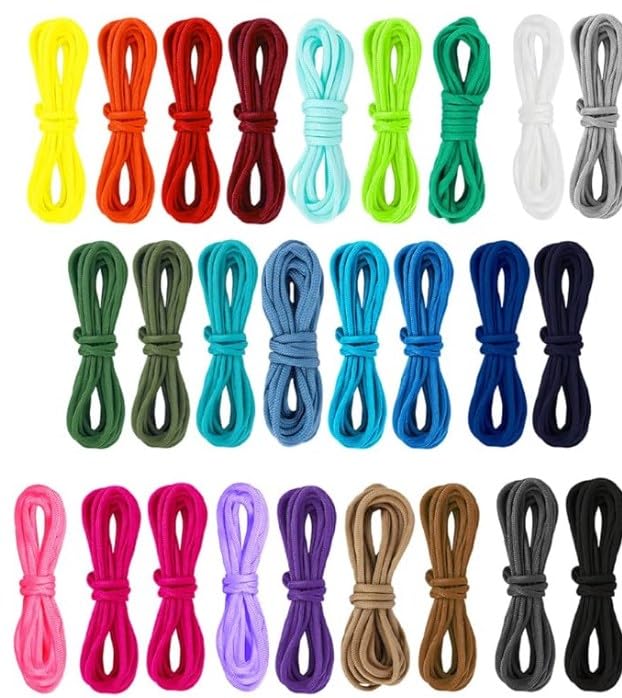 Ksheria 26 Colors Paracord Cord 10 Feet 4mm 550 Paracord Rope 7 Strand Outdoor Survival Rope Paracord Bracelet Rope for Outdoor Camping Paracord Keychain Dog Collar Crafting Making - Image 1