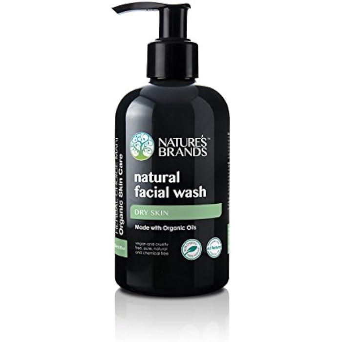 Nature's Brands Natural Facial Wash by Herbal Choice Mari (Dry Skin, 8 Fl Oz Bottle) - Made with Organic Ingredients