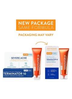 AcneFree AcneFree Terminator 10 Acne Spot Treatment with Benzoyl Peroxide 10% Maximum Strength Acne Cream Treatment, 1 Ounce - Pack Of 1  - Image 2