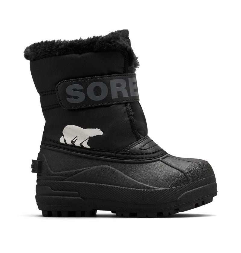 SOREL Childrens Snow Commander Boot Black Charcoal 13