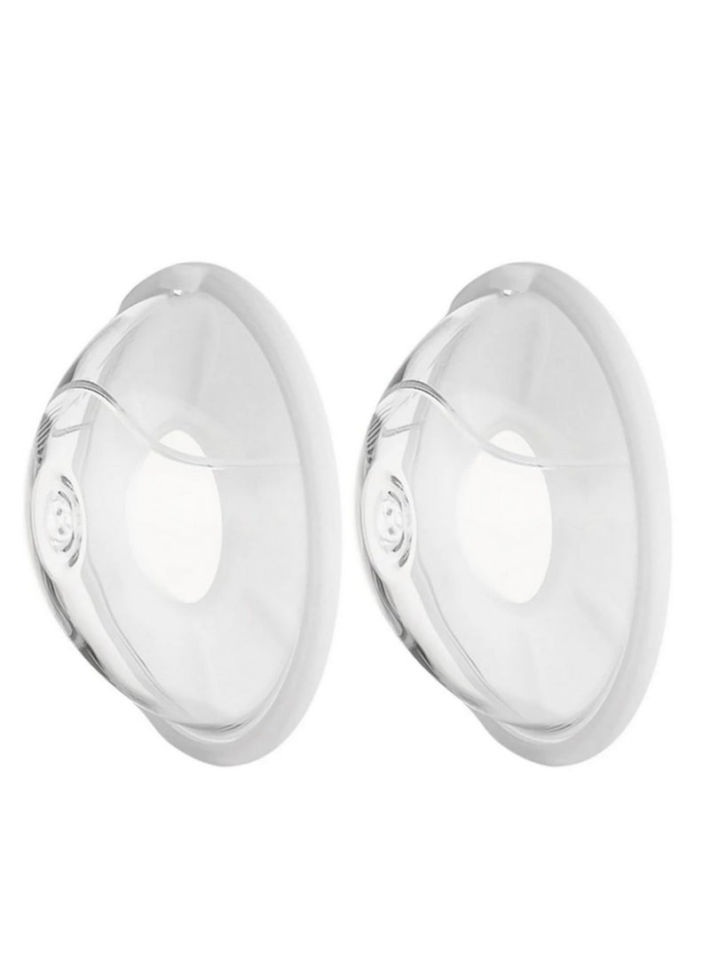 2pcs Wearable Milk Saver for Breastfeeding -Manual Breastmilk Collector, Silicone Breast Shell, Milk Catcher with Leak-Proof Design Soft & Safe Material 30ml Capacity - Image 1