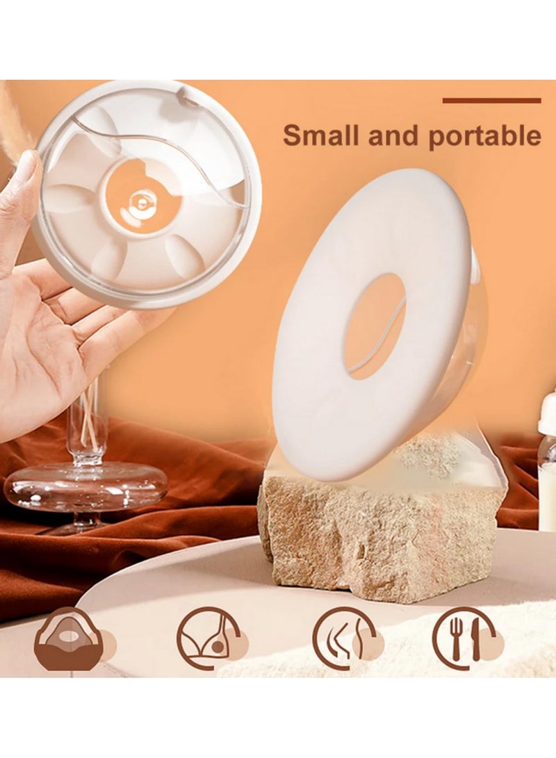 2pcs Wearable Milk Saver for Breastfeeding -Manual Breastmilk Collector, Silicone Breast Shell, Milk Catcher with Leak-Proof Design Soft & Safe Material 30ml Capacity - Image 5