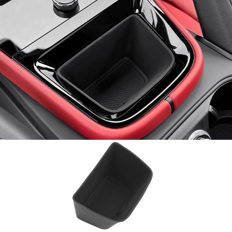 Cup Holder Coasters for Cayenne Accessories Silicone NonSlip Car Cup Holder Insert for Porsche 2024 Cayenne Car Accessories 1Pcs for Cayenne Black