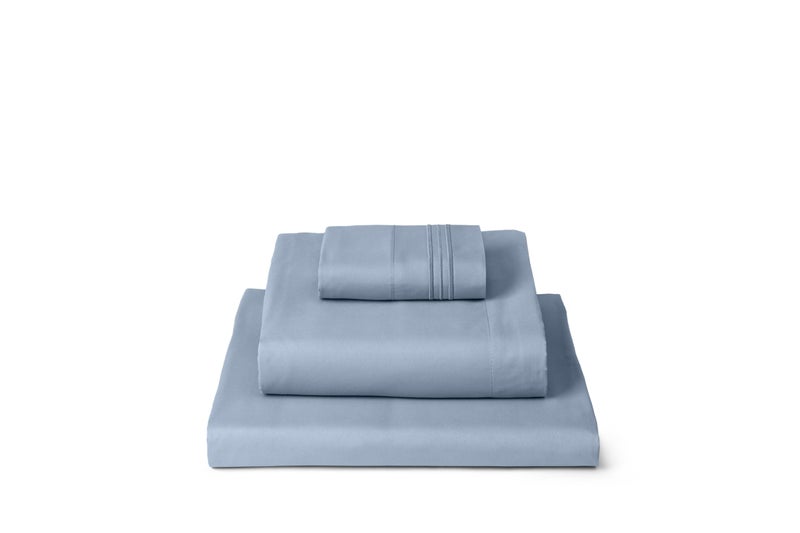 Mellanni Twin XL Sheets Set  3 PC Iconic Collection Bedding  Hotel Luxury Extra Soft Cooling Bed Sheets  Wrinkle Fade Stain Resistant Twin Extra Long Blue Hydrangea