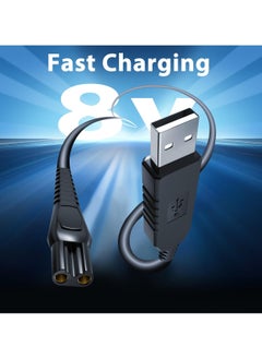 SANMUGEED 8V Shaver Charger Cord, Replacement USB Power Charger Adapter Cable, Compatible with Philips Norelco HQ850, AT600, AT755, FT618, RQ350, HQ902, S5050, S5080  - Image 4