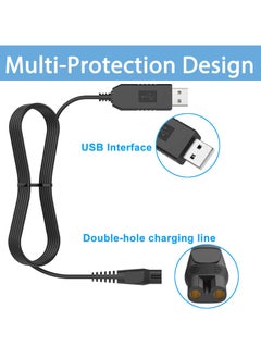 SANMUGEED 8V Shaver Charger Cord, Replacement USB Power Charger Adapter Cable, Compatible with Philips Norelco HQ850, AT600, AT755, FT618, RQ350, HQ902, S5050, S5080  - Image 5