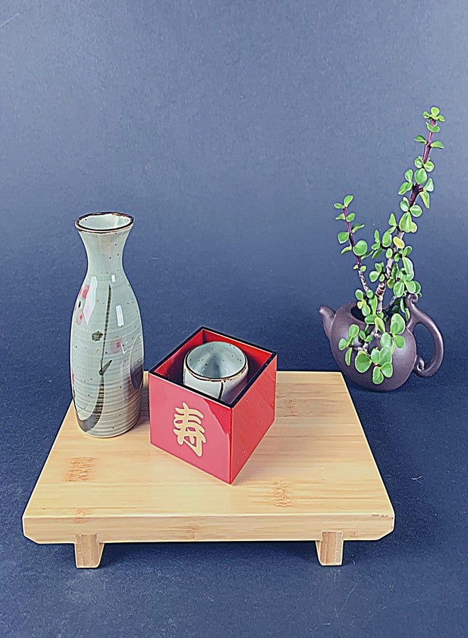 JapanBargain 2755، أكواب ساكي خزفية يابانية أصلية آمنة للاستخدام في الميكروويف، 1.5 أونصة، مصنوعة في اليابان، مجموعة من 2 - Image 3