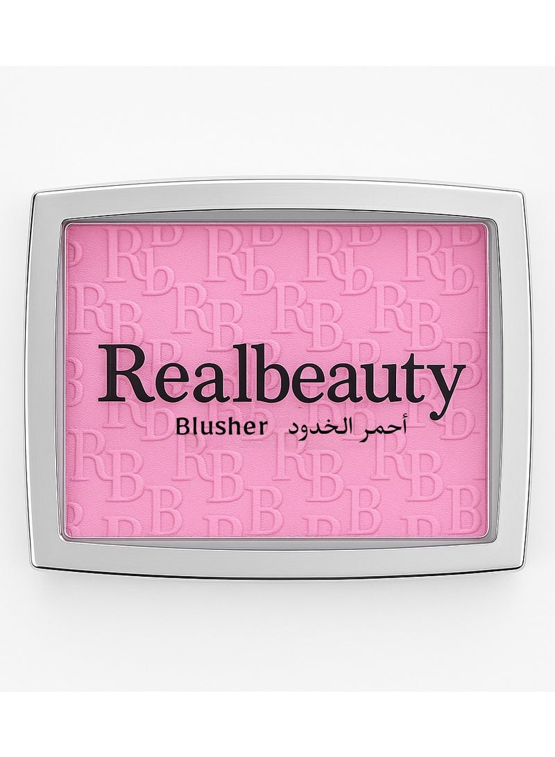 ريل بيوتي بودرة خدود روزي قلو تدوم طويلًا من ريل بيوتي، لون روزي بينك - Image 2