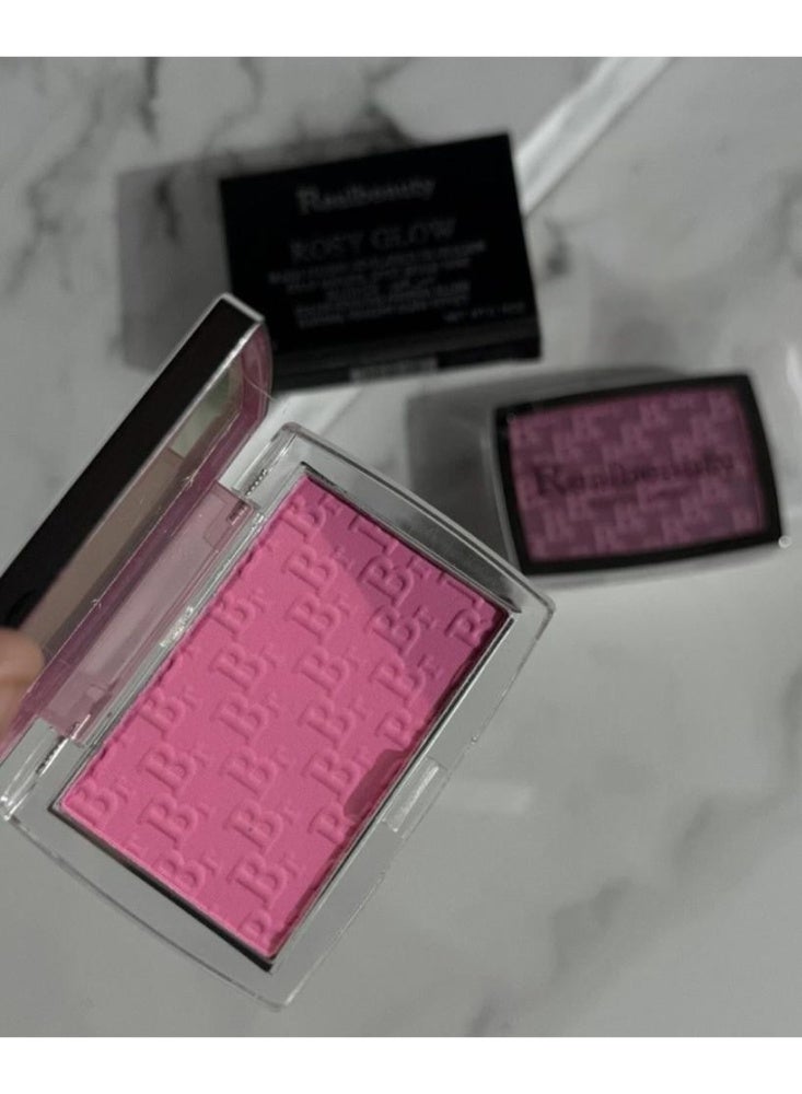 ريل بيوتي بودرة خدود روزي قلو تدوم طويلًا من ريل بيوتي، لون روزي بينك - Image 4