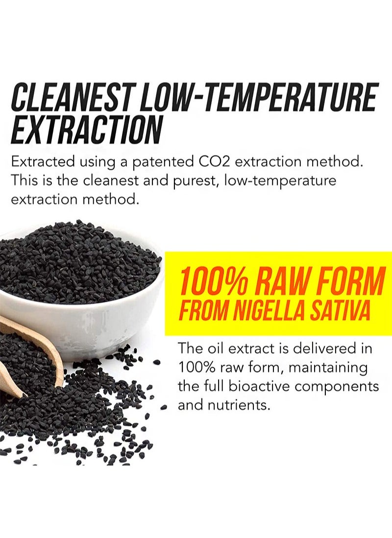Premium Black Seed Oil，Gluten Free，Non GMO，Cold Pressed Nigella Sativa Aids in Digestive Health， Immune Support，Brain Function，Joint Mobility（30ml）