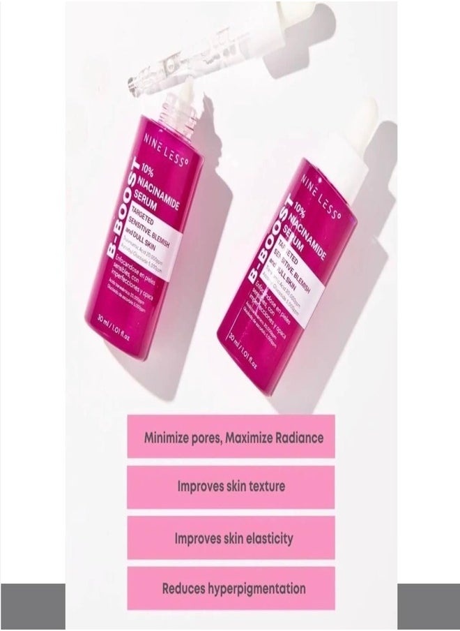 Nine - Nine Less B-Boost 10% Niacinamide Serum - Brightening & Pore-Minimizing 30ml - Image 1