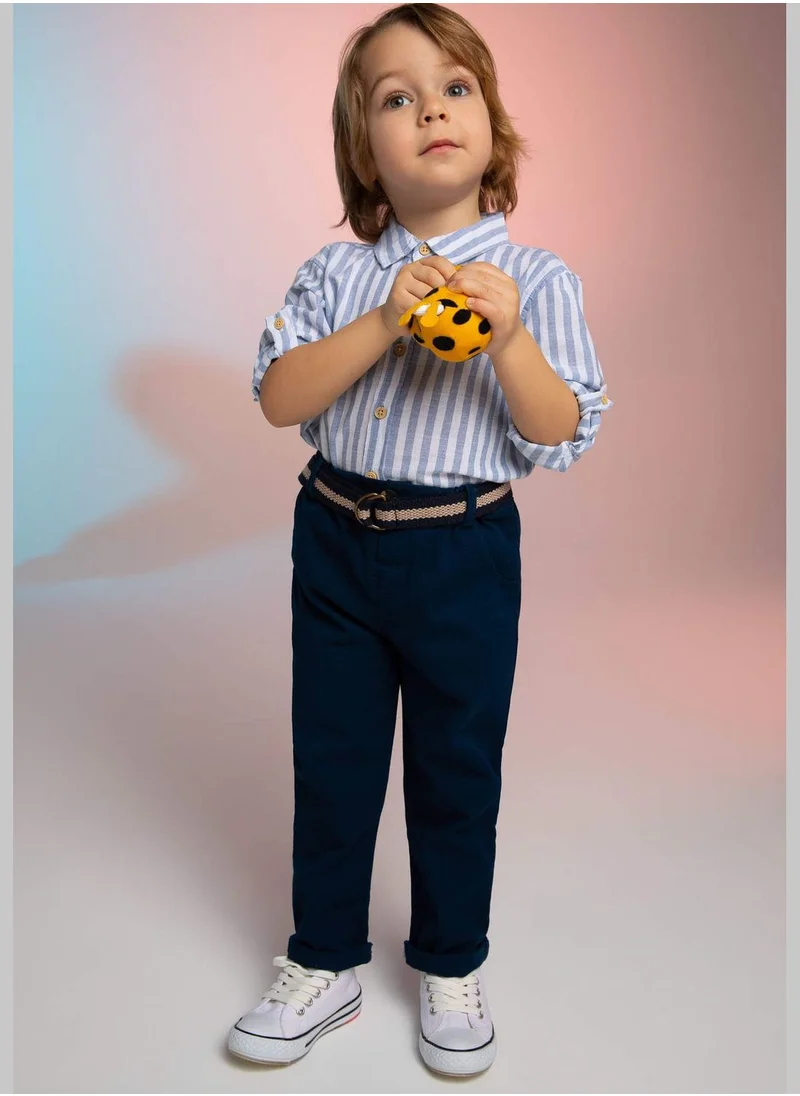 DeFacto Regular Fit Belted Trousers
