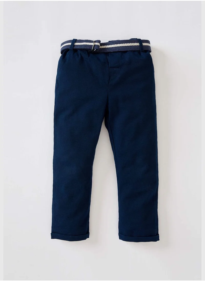 DeFacto Regular Fit Belted Trousers