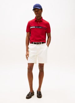 TOMMY HILFIGER Regular Fit Hilfiger Chest Insert Polo  - Image 3