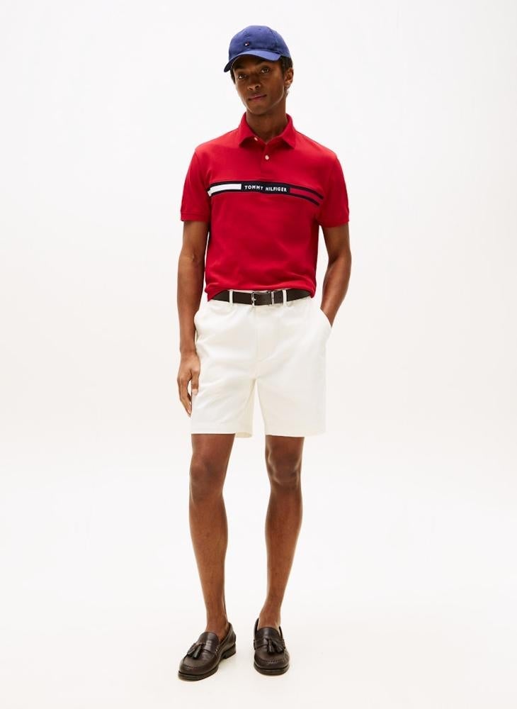 TOMMY HILFIGER Regular Fit Logo Insert Pique Polo Shirt - Image 3