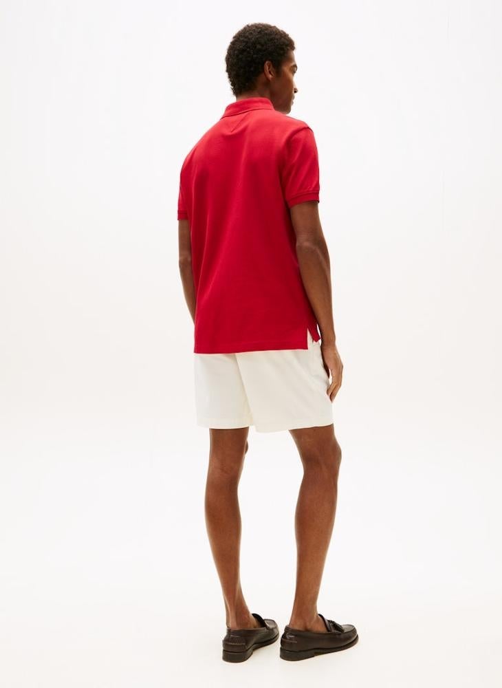 TOMMY HILFIGER Regular Fit Logo Insert Pique Polo Shirt - Image 2