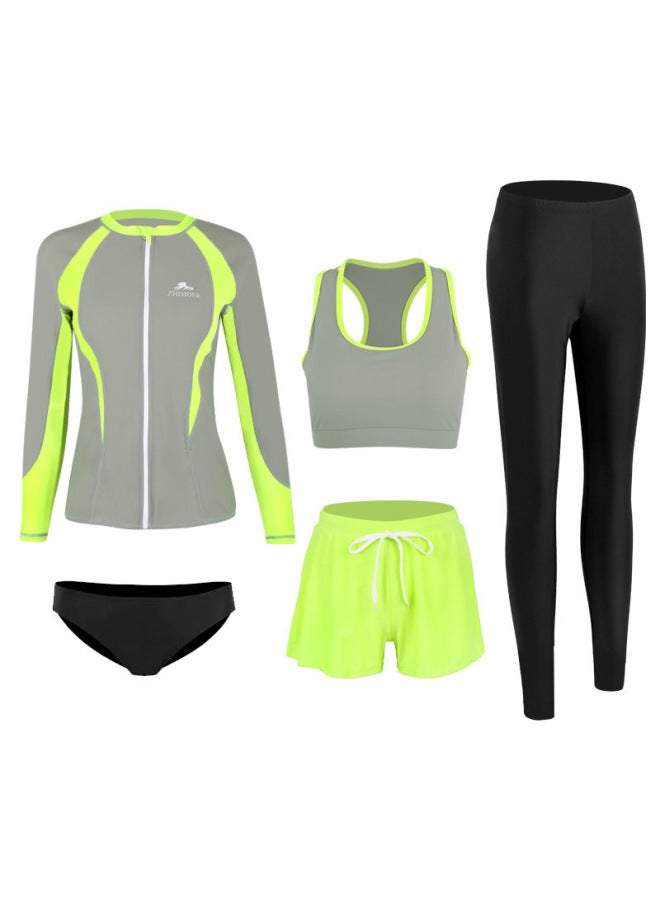 A Generation Of Men's And Women's Swimsuit Split Long Sleeve Pants Suit Diving Suit Surfing Couple Beach Swimsuit
