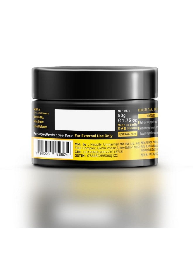 Ustraa Anti Tan Facial Kit For Men Set Of 3 Detan Scrub 100G | Powerful Exfoliation | Detan Face Mask Oily Skin 125G | Detan & Oil Control | Detan Cream 50G | Effective Tan Removal - Image 3