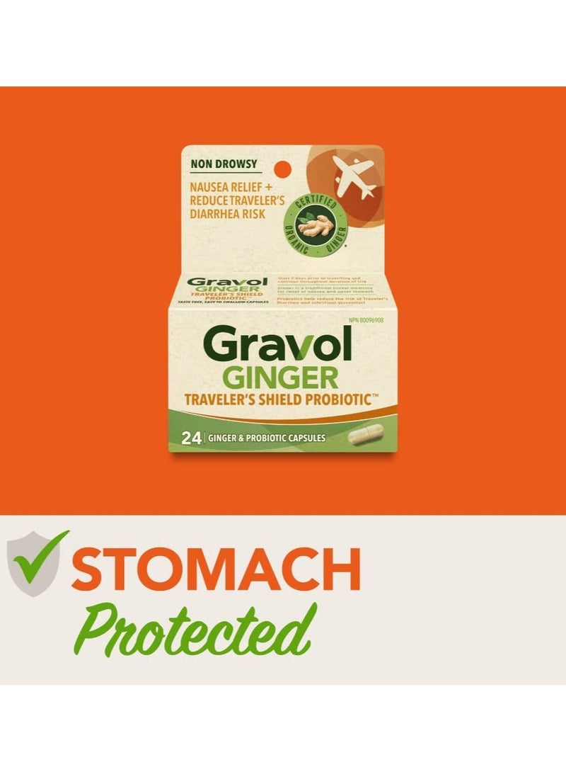 Gravol Ginger Traveler's Shield Probiotic 24 Capsules - Image 5