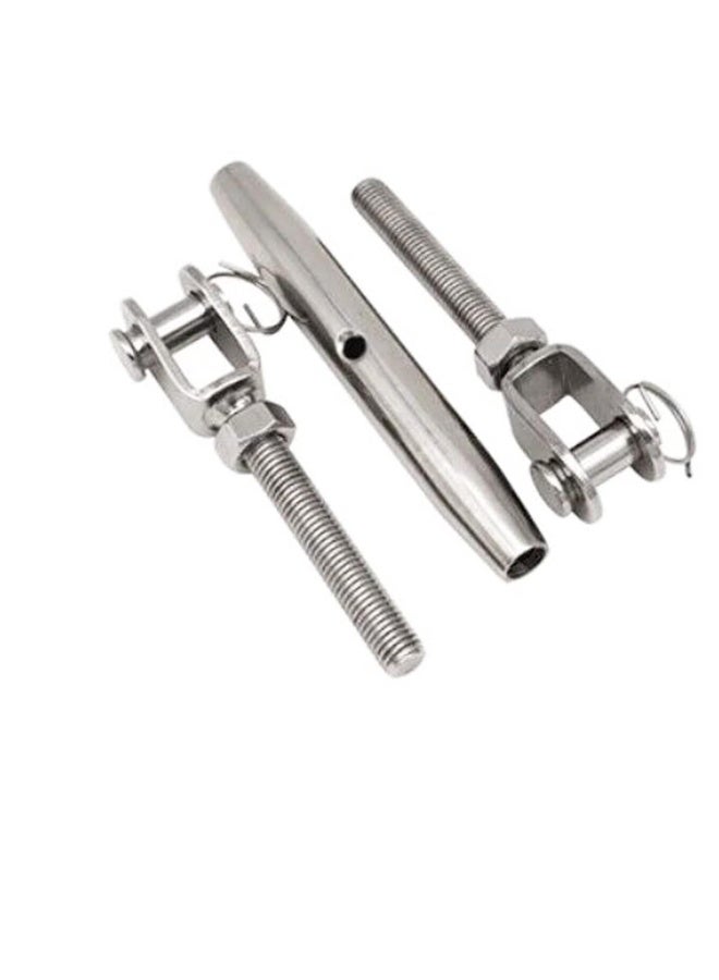2PCS Stainless Steel Jaws and Bayonet Closures Turnbuckles, 1/4" (6mm) Threaded Diameter, Durable, Weather Resistant, Heavy Duty  - Image 4