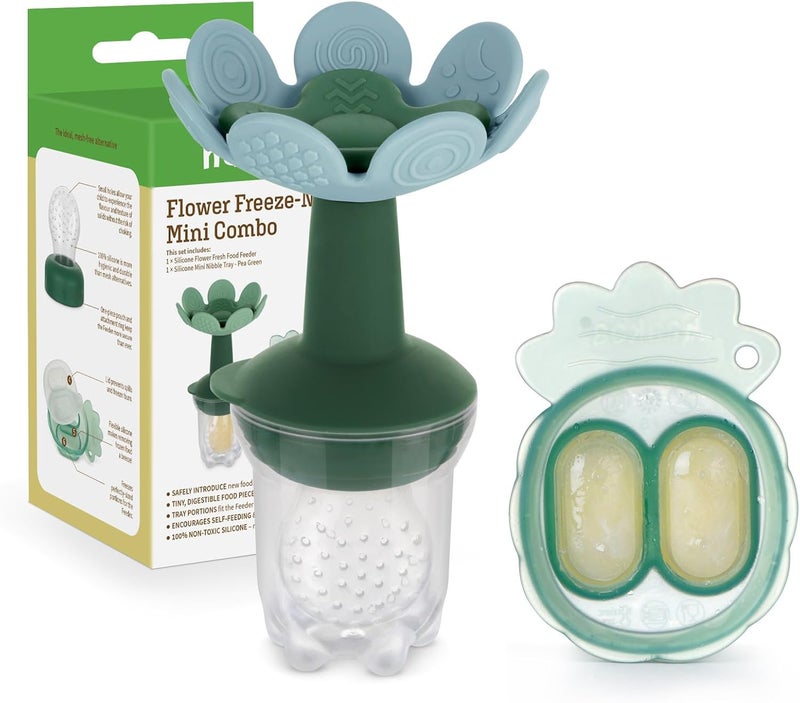 Haakaa Flower Baby Food Feeder with Freezer Tray - Image 1