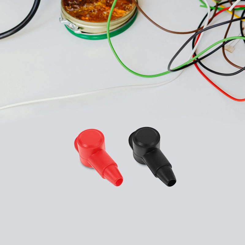 6pcs Terminal Covers Automotive Battery Terminals Ends Protective Caps Battery Terminal Covers - Image 3