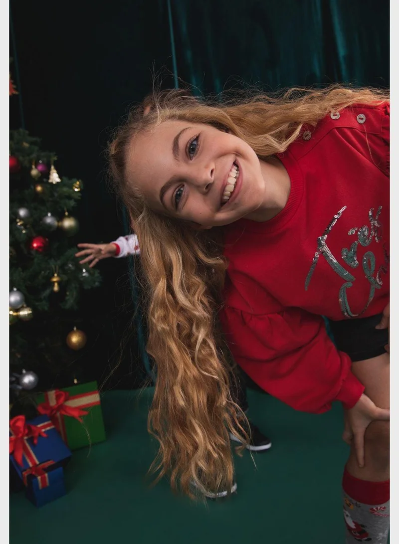 DeFacto  Kids Graphic Print Sweatshirt for Women | Best Price UAE