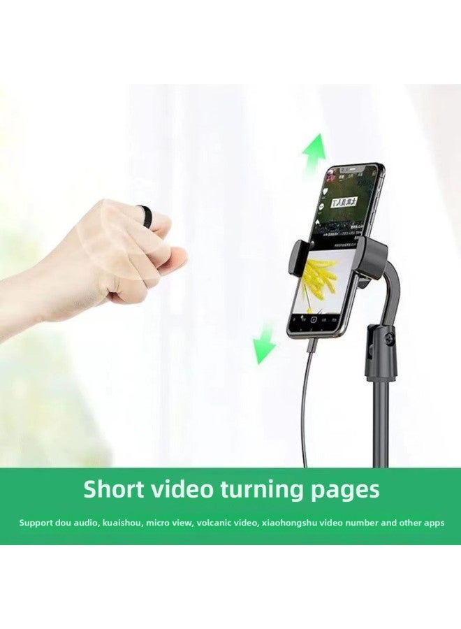 Smart Ring Bluetooth Button Remote Control Mobile Phone Screen Rader Black Technology Brush Shake Tone Fast Hand Page Flip Photo Novel-Colour:■●Size 22 (finger Circumference 7.5mm) 105kg Or Above●■  - Image 3