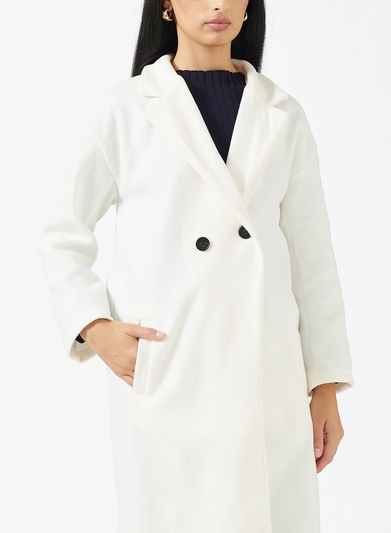 ايلا معطف متوسط الطول بياقة مطوية - Image 3