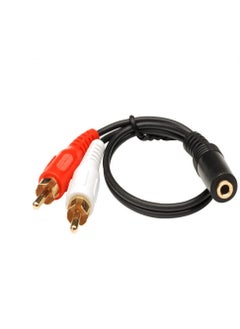 Generic Stereo female jack to 2 RCA, cable wire 3.5mm - 9C4261.5 