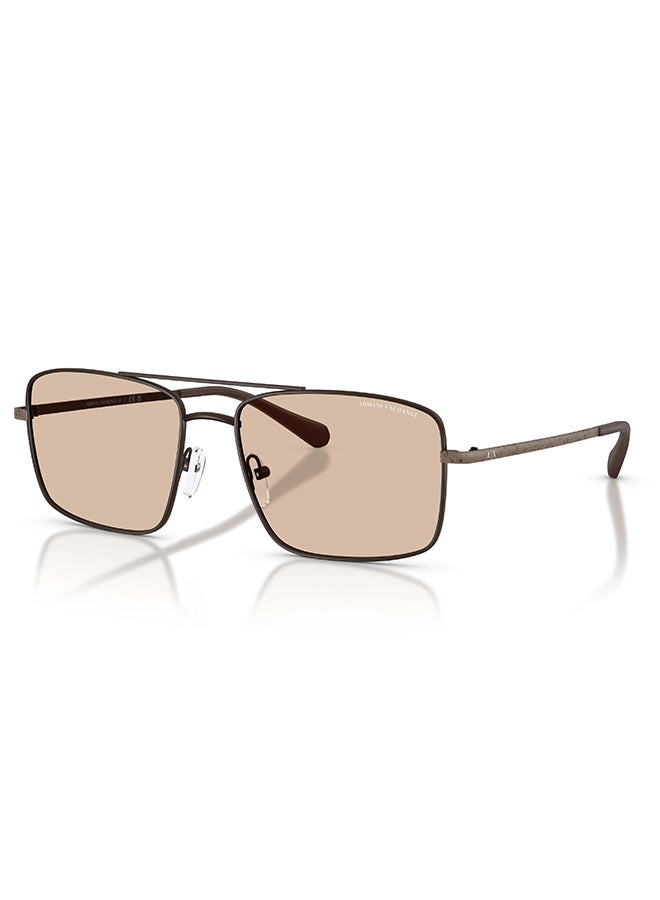 Armani Exchange نظارات شمسية للرجال كاملة الإطار AX2054S 612793 - حجم العدسة: 57 مم - Image 1