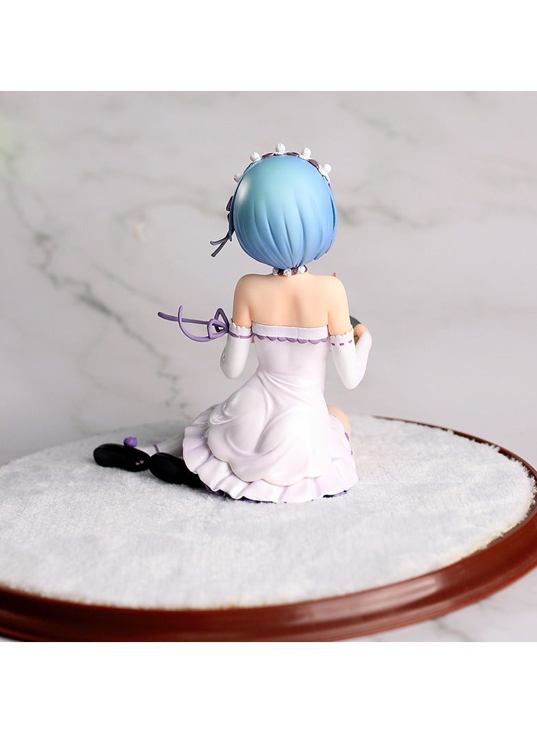 general Birthday Cake Rem Re:Zero Anime Figure, Boxed Collectible Desktop Ornament Model Gift - Image 3