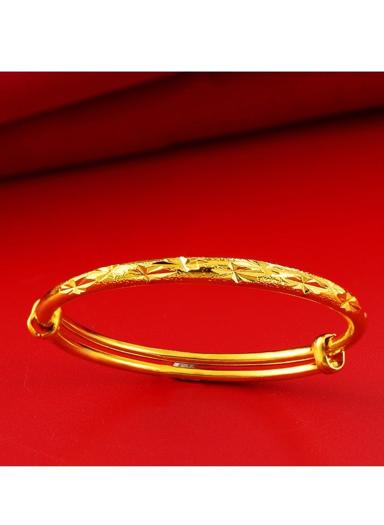 2 قطعة / 18K مطلية بالذهب نجمة سوار الذهب للأطفال - Image 3