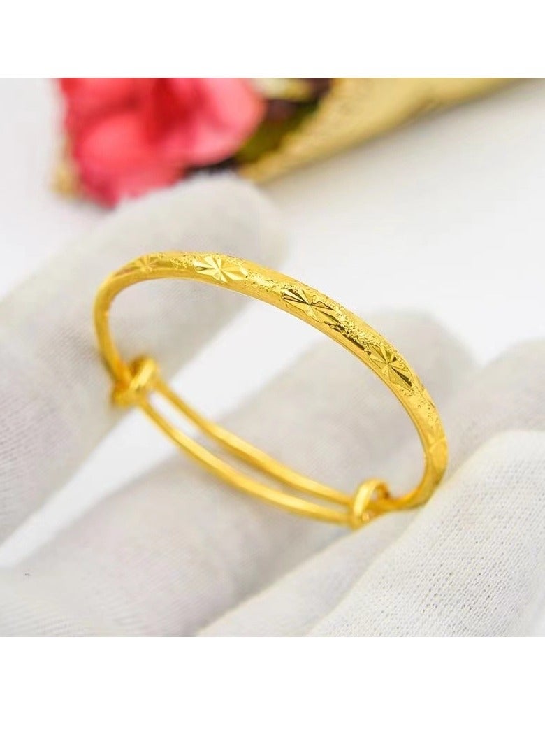 2 قطعة / 18K مطلية بالذهب نجمة سوار الذهب للأطفال - Image 5