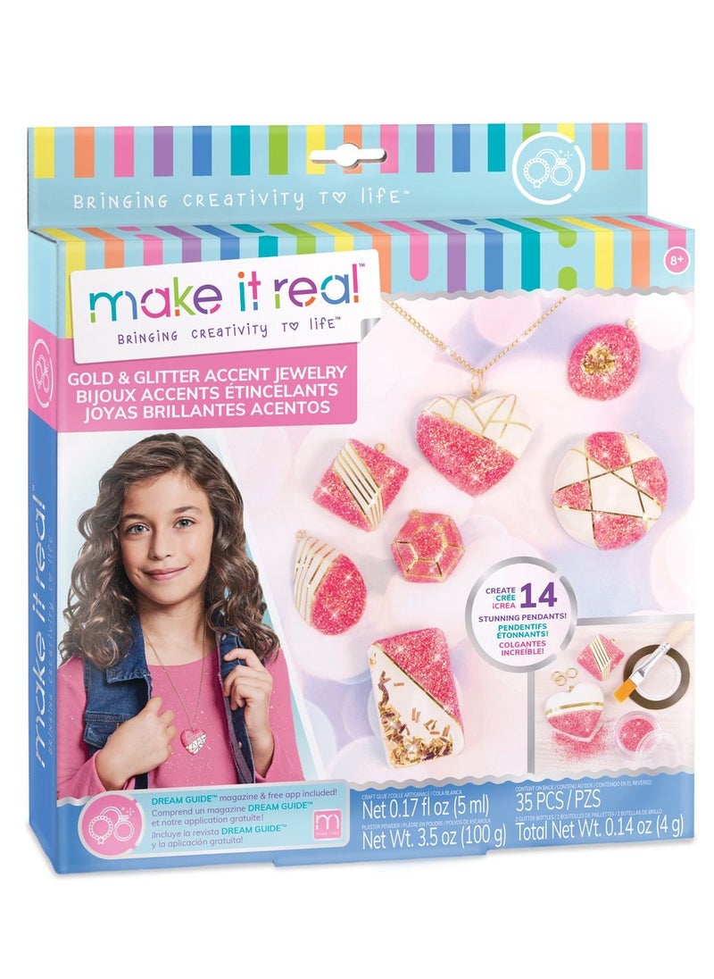 Make It Real Make it real -Gold & Glitter Accent Jewellery 