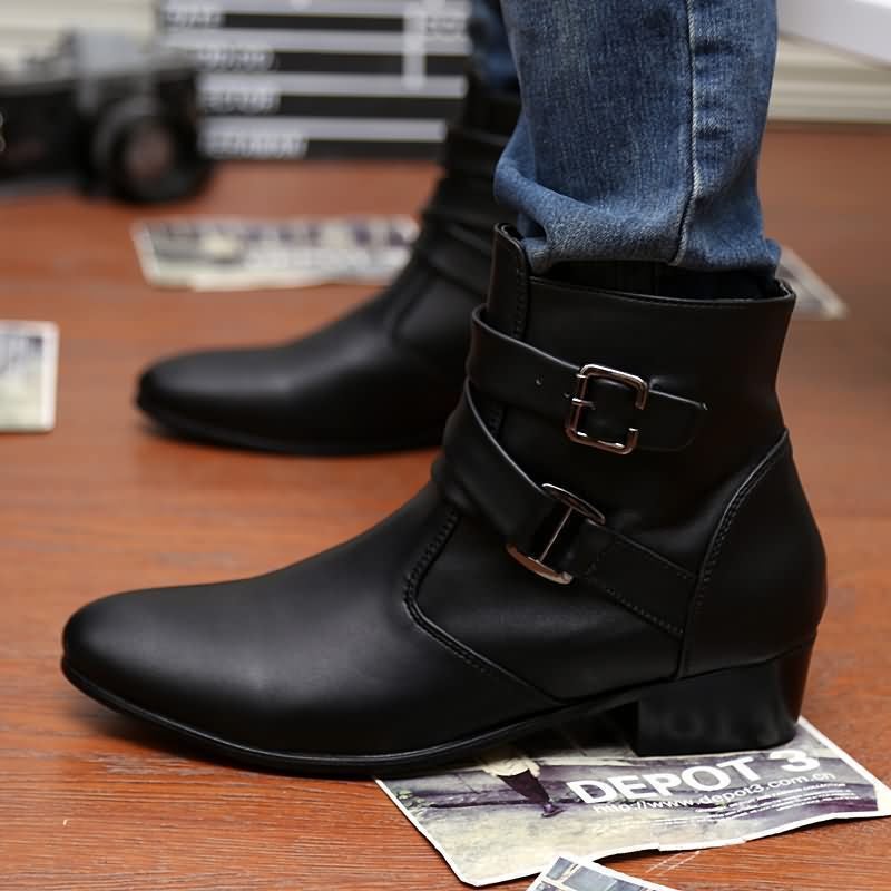 Men'S Boots Large Size 45 47 Yards Wish High Boots Leather - Image 4