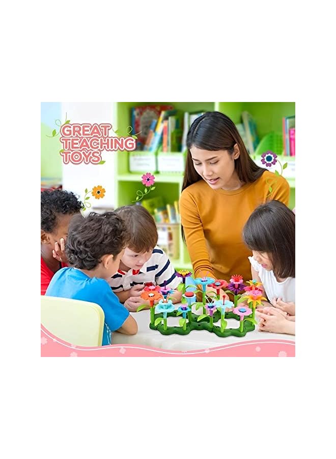vesus Colored Flowers Assembling (90) pcs, Development Thinking for Toddlers Kids, Early Learning Toys, for Age 3+ Year Old, Fun & Perfect Gift - Image 2