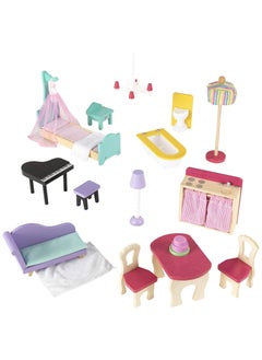 KidKraft Annabelle Wooden Doll House With Furniture And Accessories  - Image 4