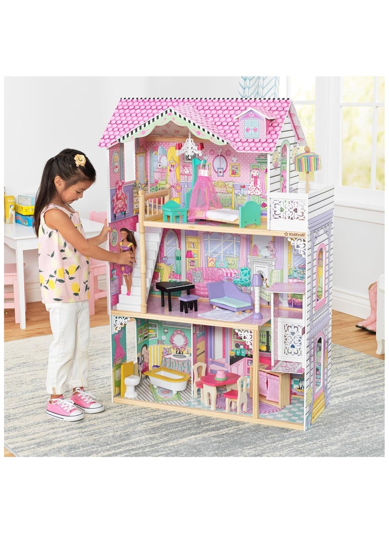 KidKraft Annabelle Wooden Doll House With Furniture And Accessories  - Image 5