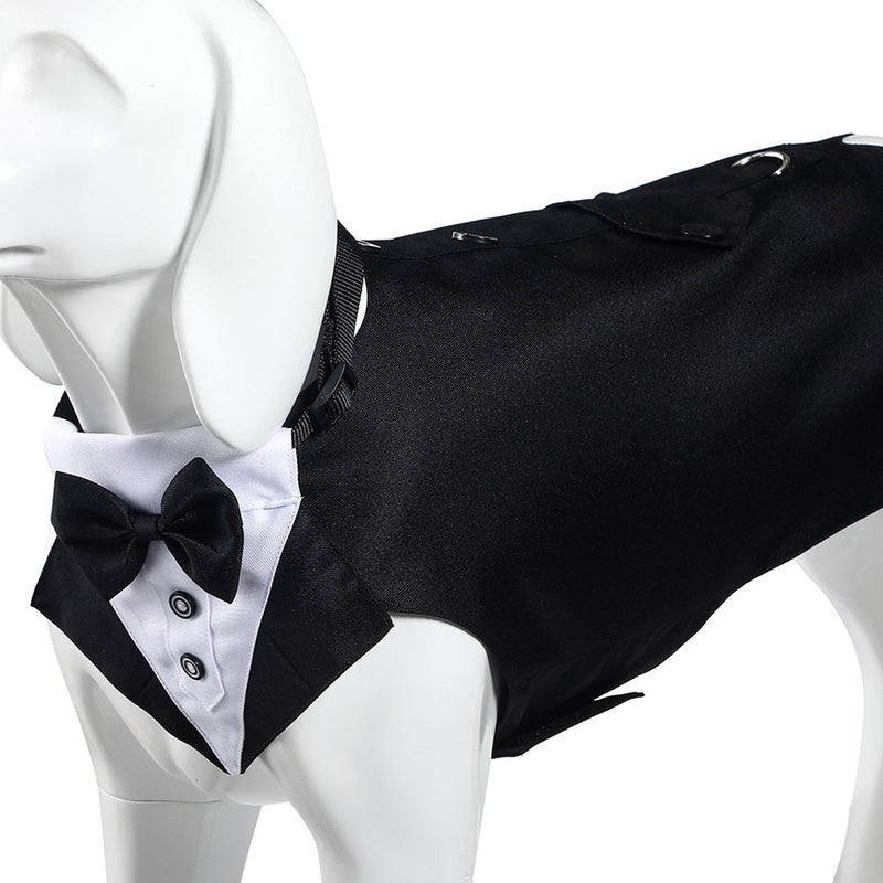 1 Set Dog Suit and Bandana Dog Tuxedo Pet Dog Bandana and Suit Kit Pet Supplies - Image 5