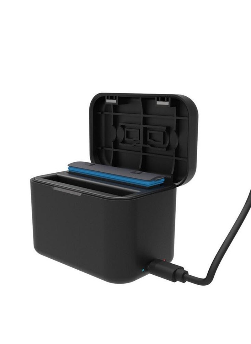 Generic Battery Charger for Insta360 X4 Battery Protective Case 2-Channel Camera Battery Charger With Charging Cable  - Image 3