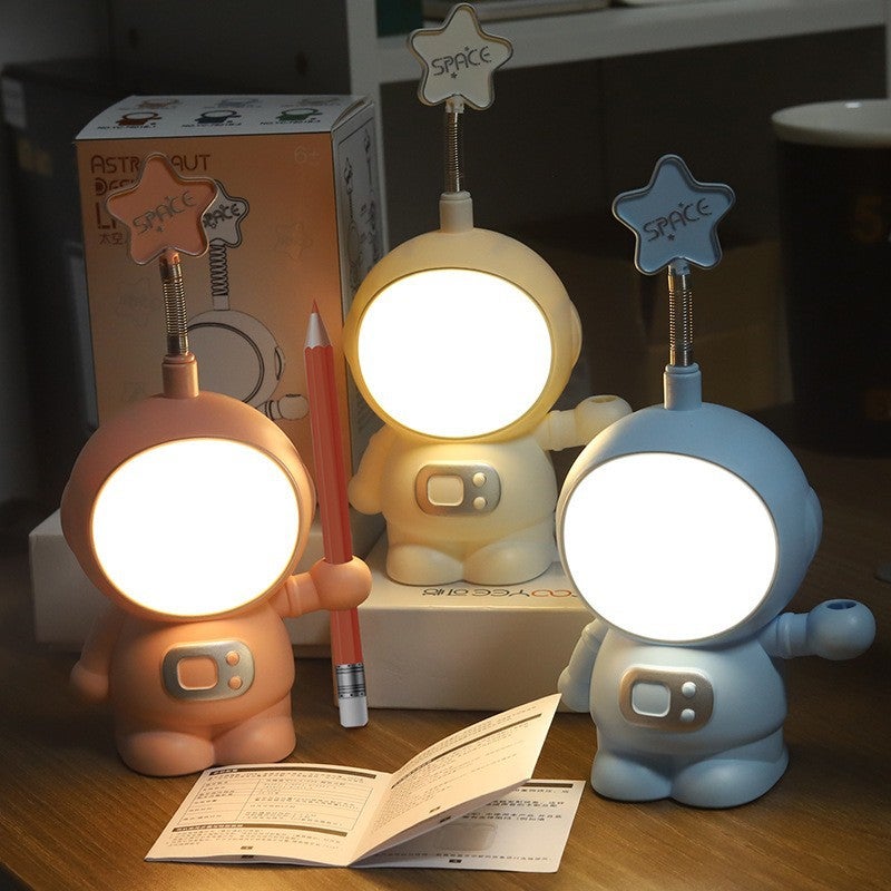 Cartoon LED Desk Lamp Folding Eye-Protection 7801 night light pencil sharpener