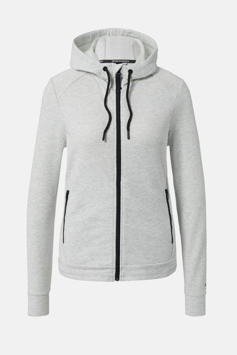 Tchibo جاكيت رياضي نسائي مناسب للتدريب، رمادي فاتح - Image 3