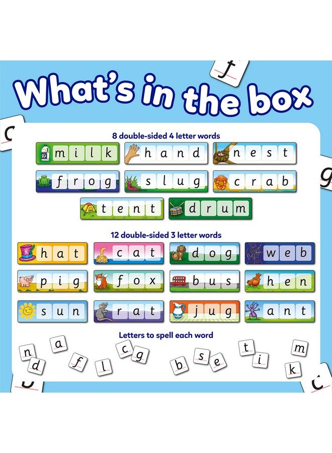 Orchard Toys Match & Spell Reading & Spelling Activity, Teach Phonics Word Building Educational Board Game, Teacher Tested, Gifts for Children 4 to 8 Years, Multicolor - Image 2