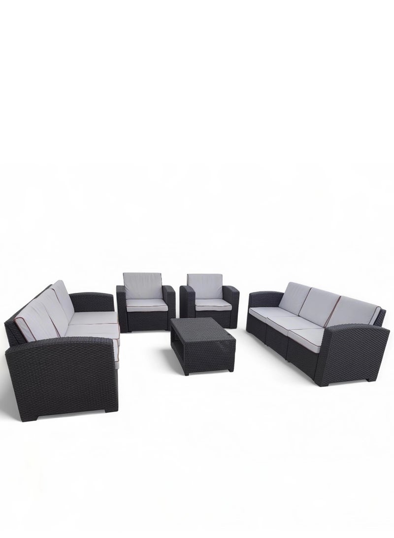 Concent Luxury garden sofa set for 8 people – high-quality rattan with a modern design - Image 2