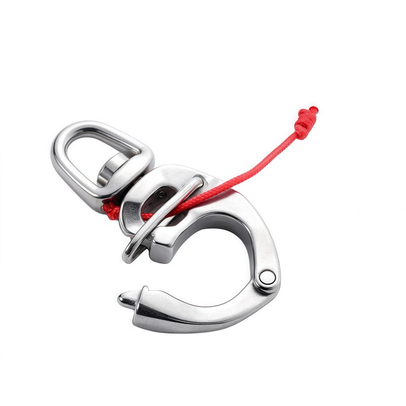 Generic QIANJIEER 316 Stainless Steel Quick Release Shackle - Paraglider Snap Shackle for Sailing, Parachuting, Gliding, Marine Use  - Image 1