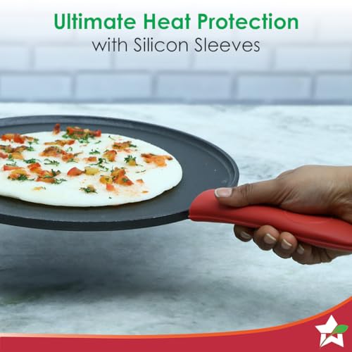 Wonderchef Forza Cast-Iron 27 cm Dosa Tawa Pan | Pre-Seasoned Cookware | Induction Friendly | 4 mm | with Lifetime Exchange Warranty - Image 5