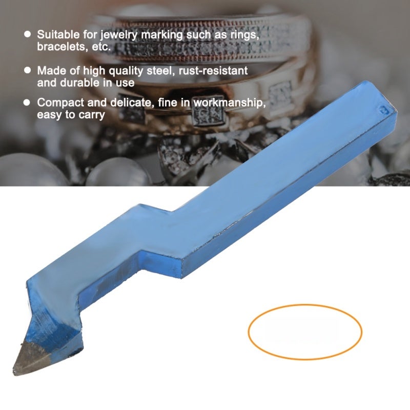 Jewelry Marking Tool: High Quality Steel, Rust-resistant & Durable - Easy To Use, Compact & Portable Steel Jewelry Punch for Ring Bracelet Jewelry Craft - Image 1