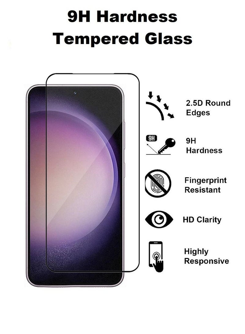 CATANES 3Pack for Samsung Galaxy S23 Plus Screen Protector Tempered Glass 9H Anti-Scratch Shatterproof HD Edge to Edge Full Coverage Film 6.6 inch - Image 2